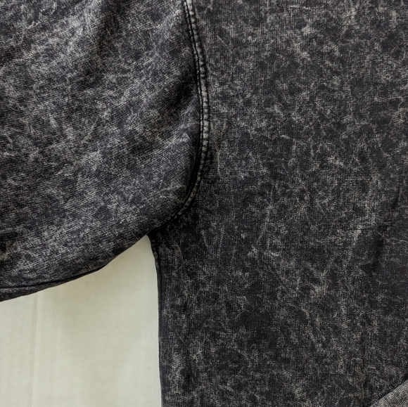 Alpha Delta Pi black acid wash sorority hoodie sweatshirt size Large - Picture 2 of 10